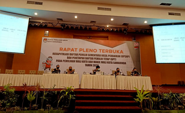 KPU Samarinda Catat Jumlah Daftar Pemilih diPilwali Samarinda Mengalami Penurunan 
