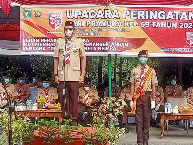 Sekot Sugeng Pimpin Upacara HUT Pramuka Ke â€“ 59Â 