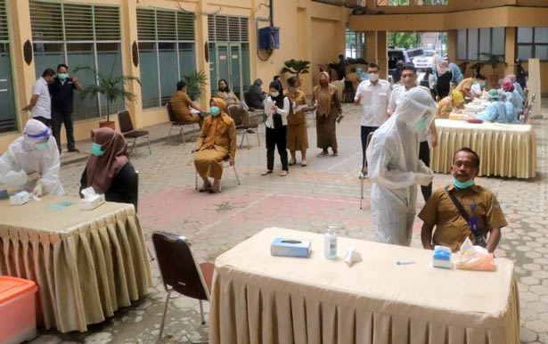 Antisipasi Penyebaran Covid-19 Diskominfo Kaltim Gelar Tes Swab