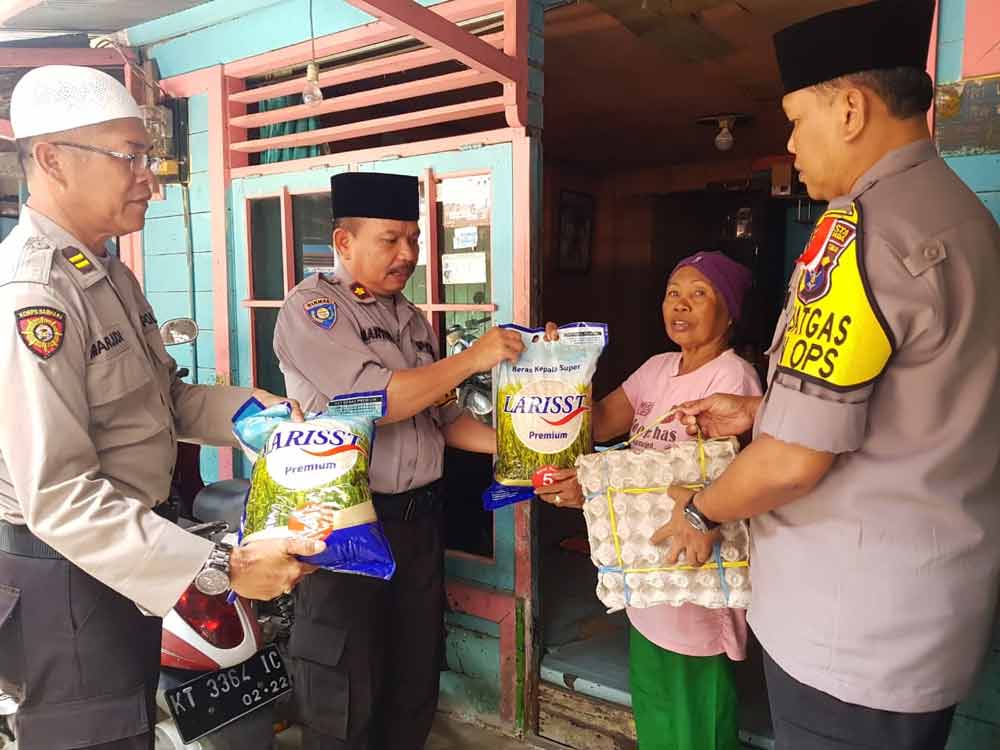 Ini Tanggapan  Munisem Usai Dapat Bantuan Dari Polresta Samrinda  