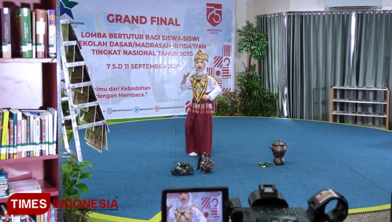 Tsaltsa, Wakil Kaltim di Grand Final Lomba Bertutur Perpusnas RI Tingkat Nasional