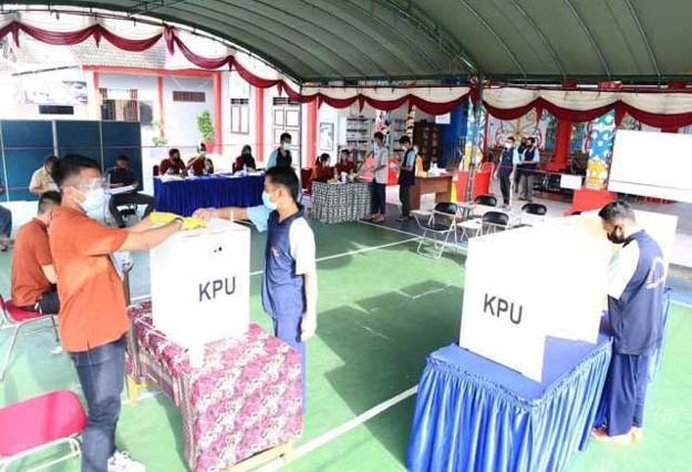 Warga Binaan Lapas Kelas II Samarinda Tak Bisa Memilih  