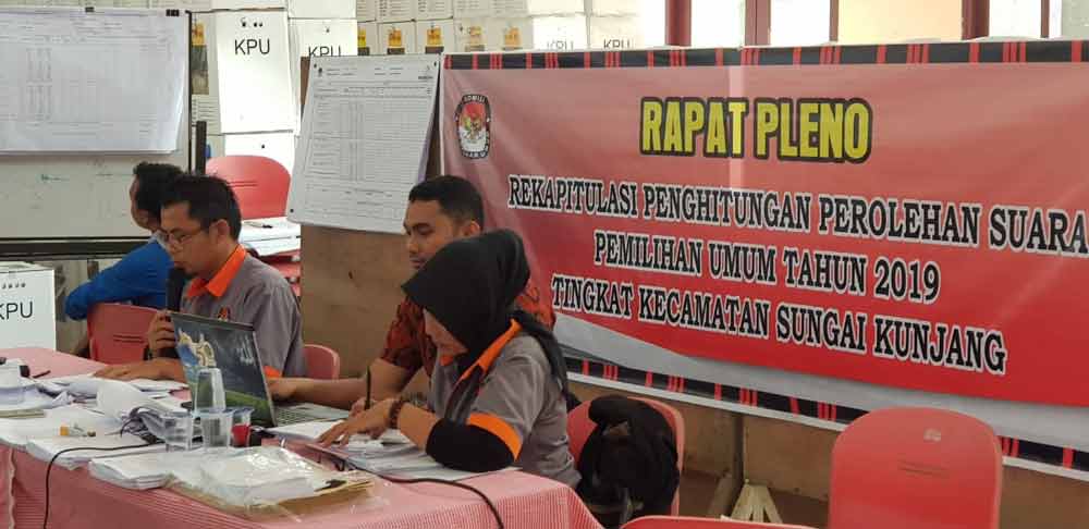 Polsek Sungai Kunjang Kerahkan 40 Kekuatan, Amankan Rapat Pleno PPK 