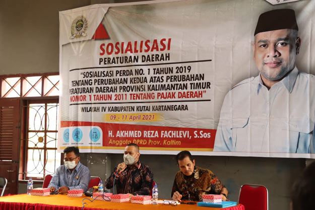 Akhmed Reza Fahlevi Gelar Sosper Pajak di Samboja Kukar