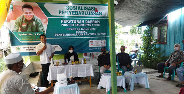Syafruddin Gelar Sosper Bantuan Hukum di Balikpapan