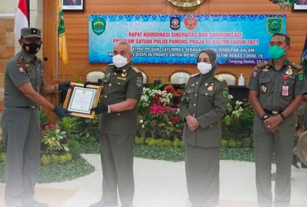 Satpol PP Kota Balikpapan Jadi Terbaik I Trantibumas dan Linmas 2020