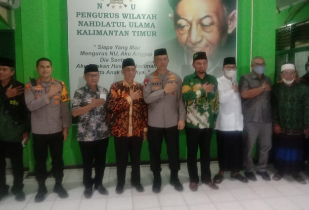 Cek Pelaksanaan Pelantikan, Kapolda Kaltim Gelar Lawatan Ke PWNU.