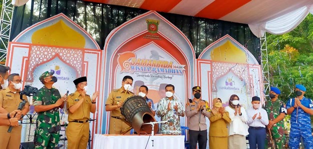 Ketua DPRD Samarinda Sugiyono Hadiri Pembukaan Pasar Ramadan 