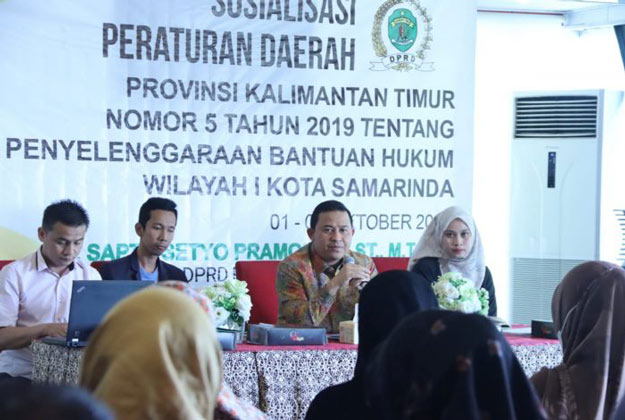 Anggota DPRD Kaltim Sapto Setyo Pramono, Gelar Sosper Bntuan Hukum