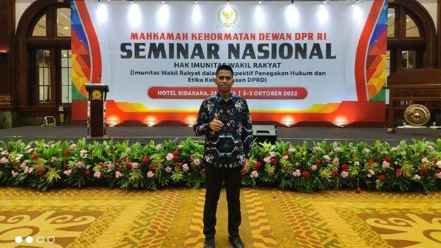 Ketua BK DPRD Kaltim Hadiri Seminar MK DPR-RI
