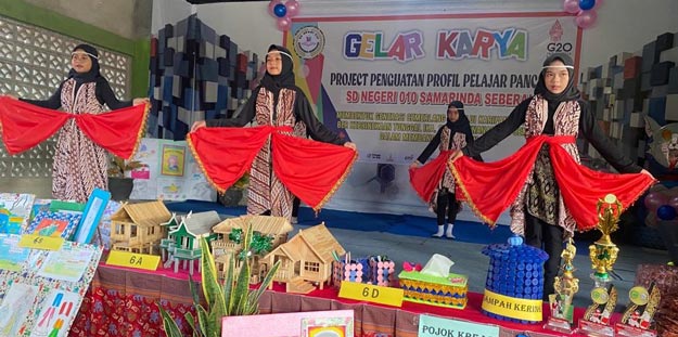 SDN 010 Samarinda Seberang Pamerkan Hasil Karya Dari Barang Bekas