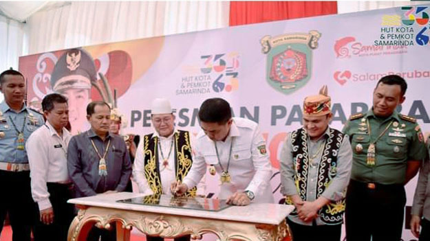 Drs Rusdi Hadiri Peresmian Pasar Rakyat Beluluq Lingau