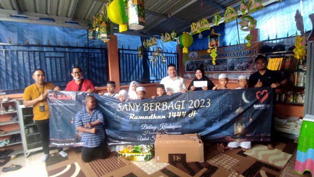 PT Sany Perkasa Samarinda, Salurkan Bantuan di Tiga Panti AsuhanÂ 