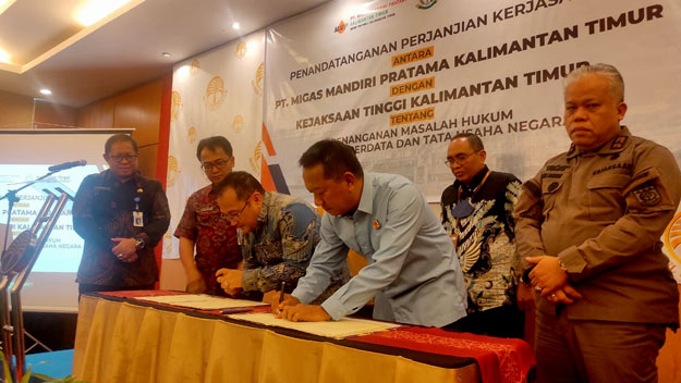 PT MMPKT Teken Perjanjian Kerjasama  Dengan Kejati Kaltim 