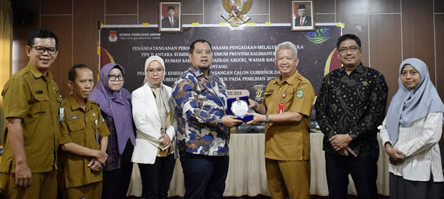 Sambut Piklada Serentak, KPU Kaltim Gelar MoU dengan RSUS AWS