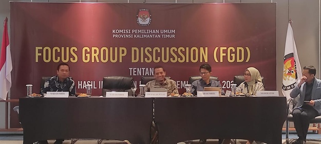 KPU Kaltim Gelar FGD di Hotel Mercure Samarinda  