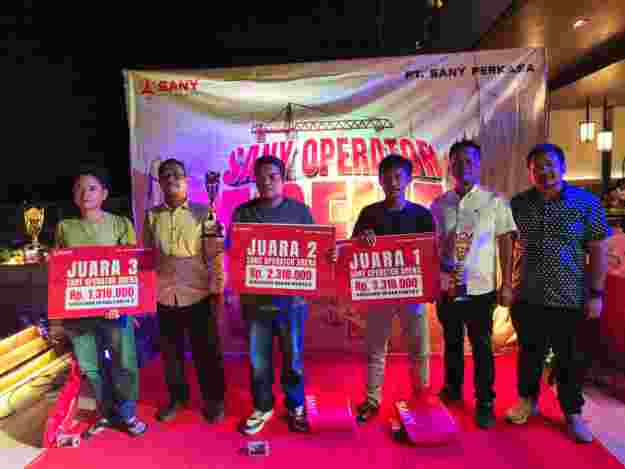 Hamsyah Asal Kutim Sabet Juara Pertama Sany Operator Arena 2025