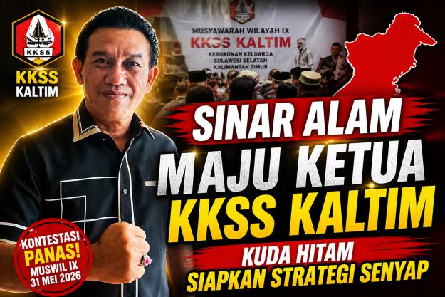 Sinar Alam Maju Ketua KKSS Kaltim, Kuda Hitam Siapkan Strategi Senyap