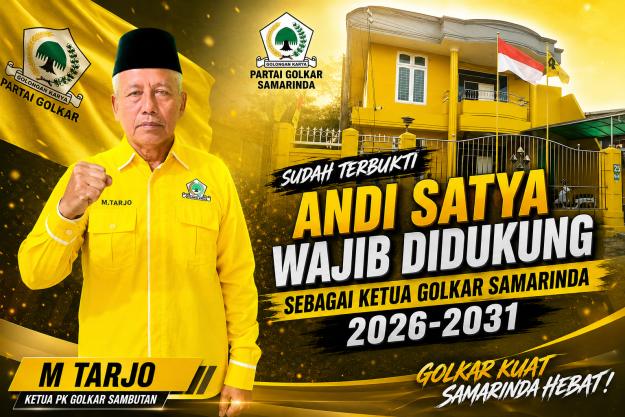 Didukung 10 PK, Andi Satya Kian Dijagokan Pimpin Golkar Samarinda