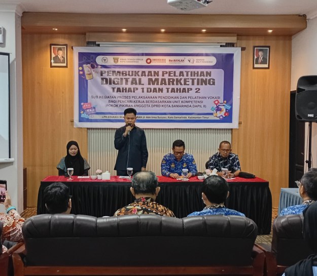 Harminsyah Buka Pelatihan Digital Marketing, Peserta Antusias Membludak