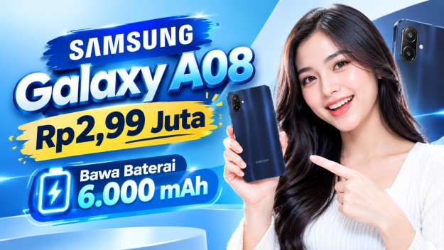 Samsung Galaxy A08 Rp2,99 Juta Bawa Baterai 6.000 mAh