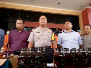 Sebulan, Polresta Samarinda Sita Ribuan Miras Berlebel