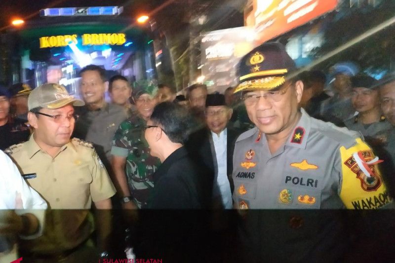 Wakapolda Sulsel pimpin pemantauan perayaan Malam Natal