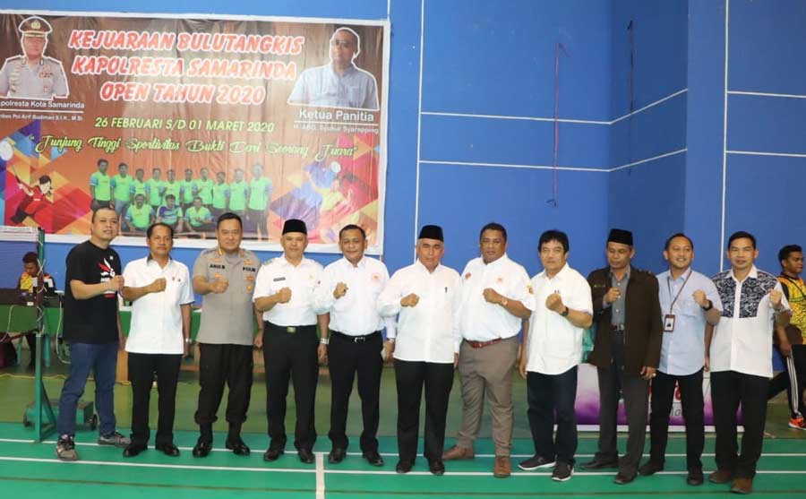 Hari ini, Kejuaraan Bulutangkis Kapolresta Samarinda Open 2020 Resmi Dimulai