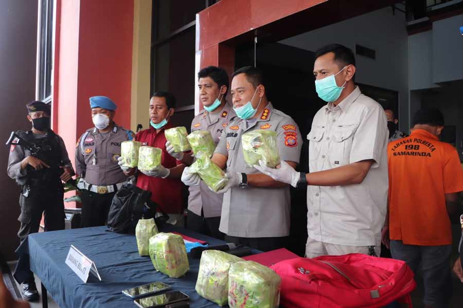 Polresta Samarinda Samarinda Amankan Sabu 10 KG