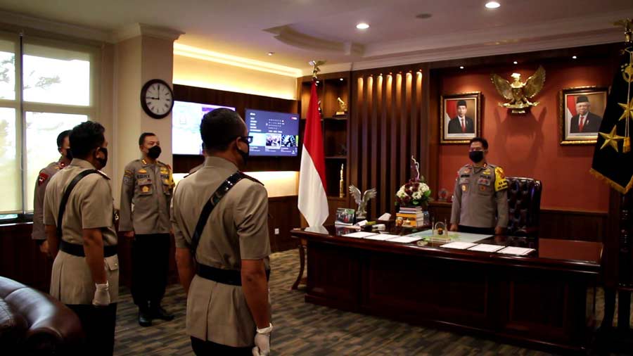 Irjen Pol Muktiono, Lantik dua PJU Lingkup Kapolda Kalimnatan Timur