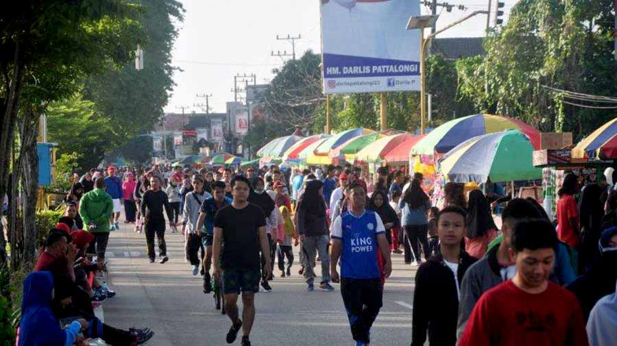Bupati Kukar Edi Damansyah Terapkan Protokol Kesehatan di Area Car Free Day