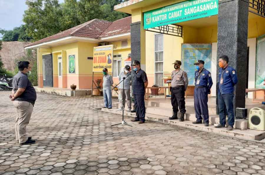 Ingin Keakuratan Data Pemilih di Pilbub Kukar , Camat Sanga-sanga Gelar Apel Siaga Bagi PPK