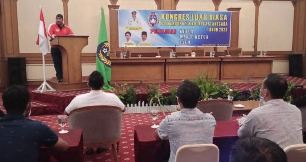 Bupati Edi Damansyah Buka Kongres PSSI Kukar