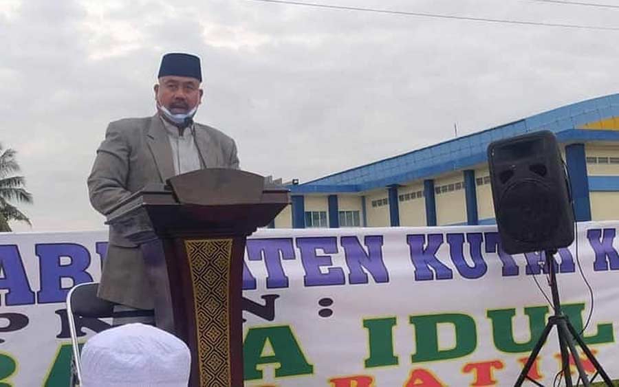 Gelar Sholat Ied Bupati Kukar Edi Damansyah Imbau Warga Menggunakan Hak Pilih