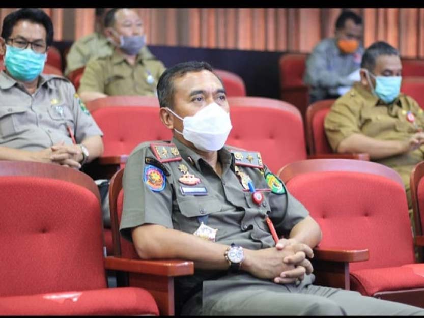 Kasatpol PP Kaltim, Gede Yusa, Ingatkan Personelnya Untuk Tetap Menggunakan APD Saat Bertugas