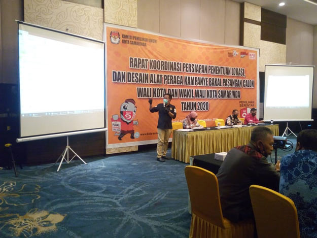 KPU Samarinda Tetapkan 3 Zona Titik Lokasi Pemasangan APK Paslon