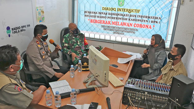 Diskominfo Kukar Menggelar Dialog Interaktif Bergerak Searah Melawan Covid-19