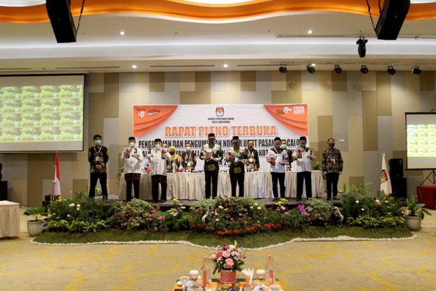 KPU Gelar Pengundian Nomor Urut Paslon Walikota dan Wakil Walikota Samarinda